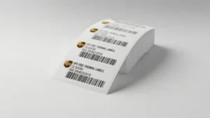 Does UPS provide free thermal labels?