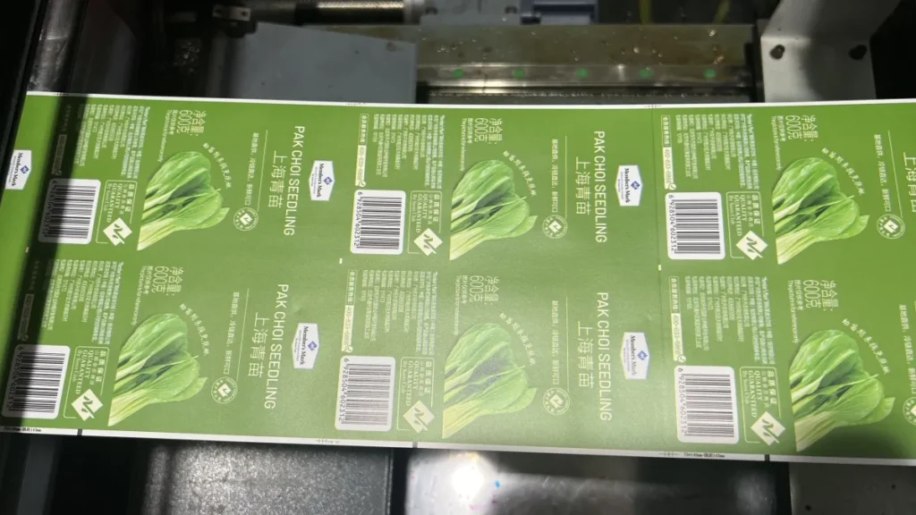 custom sticker printing and ink processing during manufacturing