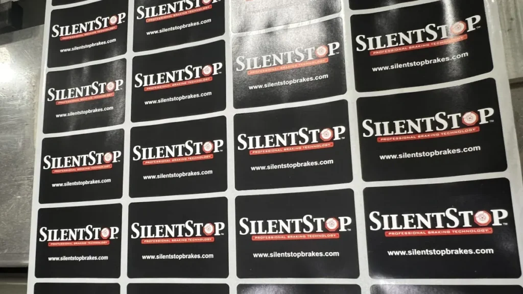 custom sticker sheets after printing and lamination during manufacturing